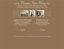 Tablet Screenshot of maisonfisethouse.com